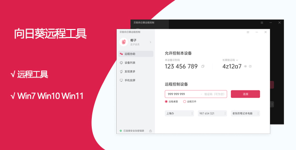 9,向日葵远程工具