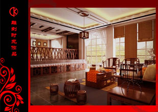 新古典中式装修设计—小复式案例