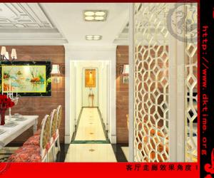 望京梁女士居家中西合璧装修设计效果图赏析