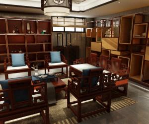 晓港名城袁女士中式风格全案设计案例赏析——地下室