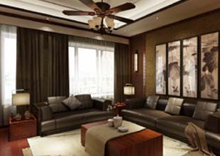 晓港名城袁女士中式风格全案设计案例赏析——一层