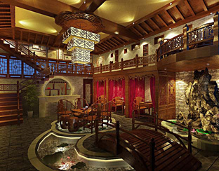 古典中式茶楼设计——传统风水符号学的运用