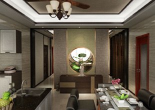 泽润世家公馆新中式全案设计硬软装家居配饰方案