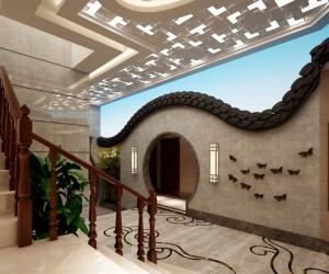 古典中式装修茶会所效果图赏析