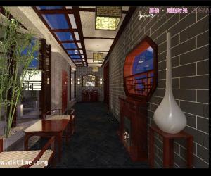 日照别墅设计，中式风格徽派小院绿化方案