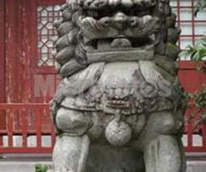 店铺门口摆放石狮子的讲究