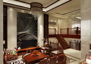 花园新城周总中式装修全案设计案例赏析