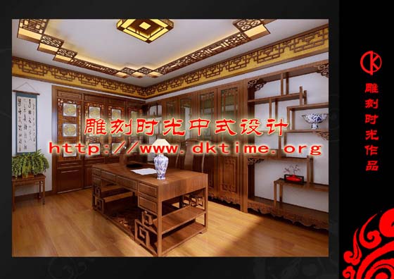 中式装修别墅设计效果图