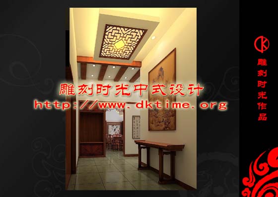 中式装修别墅设计效果图