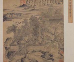 中式字画鉴赏之明代唐寅的沛台实景图页