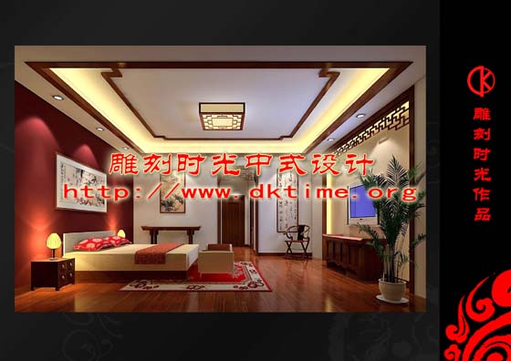中式装修别墅设计效果图